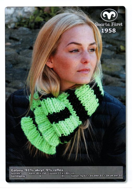 Svarta Fåret Galaxy 91% Akryl, 9% Reflex Halsduk 1958181