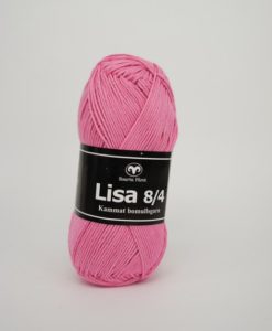 Lisa 8/4 Isig Cerise - 44  Garntorget Svarta Fårets är 100% kammat bomulls garn. Det är ett helt nytt garn som har många användnings områden. Ett underbart garn att sticka sköna plagg utav och är lätt och luftigt och skön mot huden. Barn, Dam, Herr, Baby. Fint att virka grytlappar och små plagg av.