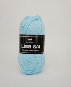 Lisa 8/4 Turkos - 79 Garntorget är 100% kammat bomulls garn. Det är ett helt nytt garn som har många användnings områden. Ett underbart garn att sticka sköna plagg utav och är lätt och luftigt och skön mot huden. Barn, Dam, Herr, Baby Fint att virka grytlappar och små plagg av.