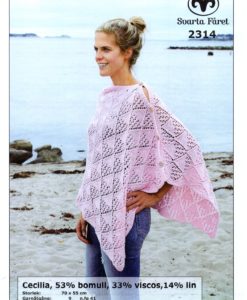 Stickmönster Poncho