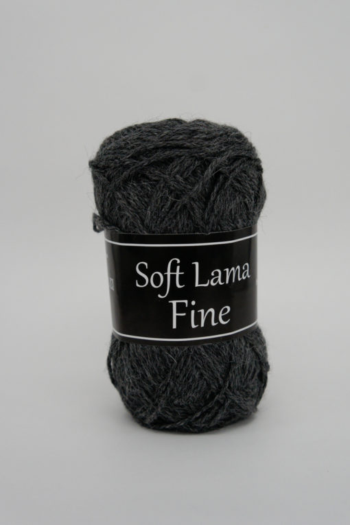 Soft Lama Fine Mörkgrå