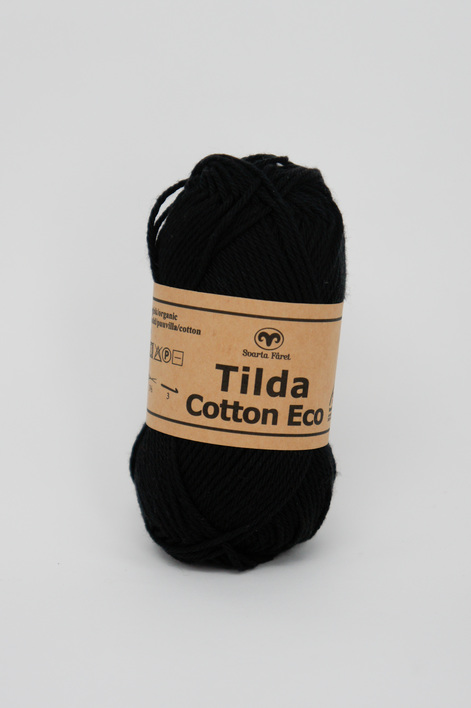 Garntorget Svarta Fåret Tilda Cotton Eco Mini Svart 201