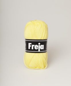 Freja är ett populärt akrylgarn att både sticka och virka i. Freja finns i uppåt 50 olika färger inkl populära denimfärger