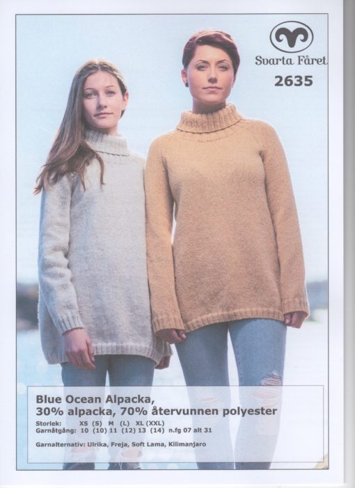 Svarta Fåret Blue Ocean Cotton, 30% Bomull 70% Återvunnen Polyester A-formad Damtröja 2635408