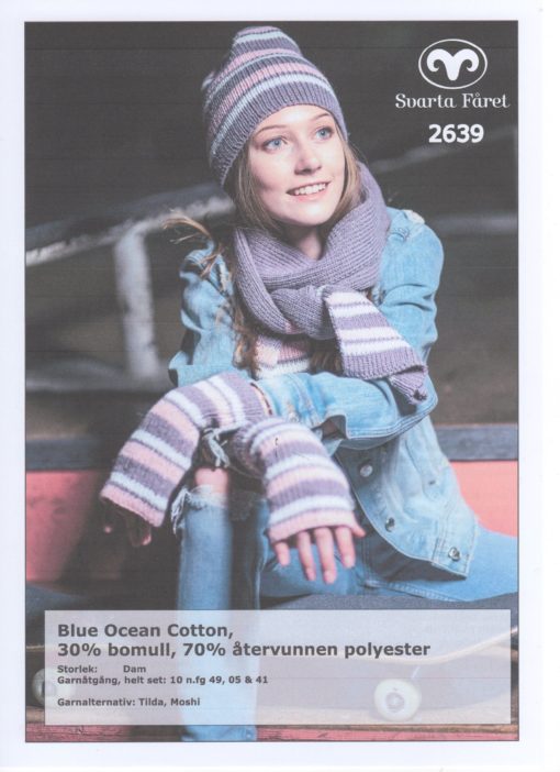 Svarta Fåret Blue Ocean Cotton, 30% Bomull 70% Återvunnen Polyester , Mössa, Halsduk, och Ärmmuddar 2639405